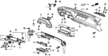 Diagram for Honda CRX Instrument Panel - 66821-SB2-673ZB