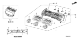 Diagram for 2012 Honda Accord A/C Switch - 79600-TA0-L03ZF