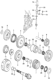 Diagram for Honda Prelude Transfer Case Output Shaft Snap Ring - 90603-689-000