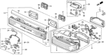 Diagram for Honda Prelude Light Socket - 34105-SF1-A02