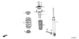 Diagram for 2022 Honda Civic Bump Stop - 52722-TET-H01