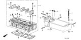 Diagram for 1989 Honda Accord Cylinder Head - 12100-PH4-010