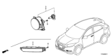 Diagram for 2019 Honda HR-V Fog Light - 33900-T6A-003