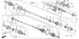 Diagram for Honda Civic CV Joint - 44310-S0A-900