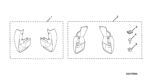 Diagram for 2004 Honda Element Mud Flaps - 08P09-SCV-100R2