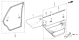 Diagram for 1986 Honda Civic Armrest - 76823-SB4-961ZF