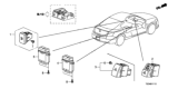 Diagram for 2010 Honda Crosstour Hazard Warning Switch - 35510-TA0-A01