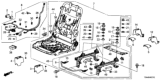 Diagram for Honda CR-V Occupant Detection Sensor - 81169-T0G-A01
