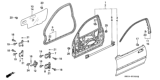 Diagram for 1993 Honda Civic Door Seal - 72321-SR3-000