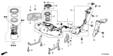 Diagram for Honda CR-Z Fuel Filler Neck - 17649-SZT-L00