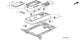 Diagram for 2011 Honda Element Center Console Base - 77295-SCV-A10ZZ