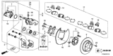 Diagram for 2016 Honda HR-V Brake Caliper Bracket - 43019-T7X-A60