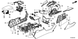 Diagram for 2017 Honda Clarity Electric Armrest - 83401-TRT-003ZC