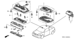 Diagram for Honda Civic Dome Light - 34250-S5P-A01ZA