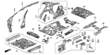 Diagram for 2006 Honda Civic Floor Pan - 65100-SNC-A10ZZ