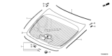 Diagram for Honda Civic Windshield - 73211-TGG-305