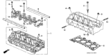 Diagram for 1998 Honda Civic Cylinder Head - 12100-P2F-A00