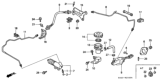 Diagram for 2000 Honda Civic Hydraulic Hose - 46970-S04-A20