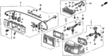 Diagram for 1990 Honda Civic Light Socket - 34152-SH5-003