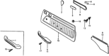 Diagram for 1979 Honda Civic Door Trim Panel - 75831-634-670ZB