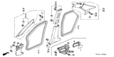 Diagram for 2005 Honda Accord Hybrid Door Seal - 72355-SDA-305ZB