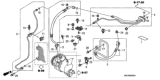 Diagram for Honda Civic A/C Hose - 80341-SNC-A02