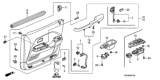 Diagram for 2005 Honda Pilot Power Window Switch - 35760-S9V-A01ZA