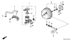 Diagram for 1994 Honda Del Sol Brake Master Cylinder - 46100-SR3-912