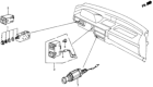 Diagram for 1984 Honda Civic Cigarette Lighter - 39600-SB3-003