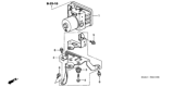 Diagram for 2003 Honda Element ABS Control Module - 57110-SCV-A01