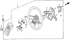 Diagram for Honda Prelude Steering Wheel - 53110-SB0-003ZA