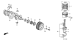 Diagram for 1988 Honda CRX Harmonic Balancer - 13810-PM8-A00