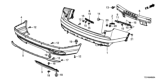 Diagram for Honda Pilot Bumper - 04715-TG7-A90ZZ