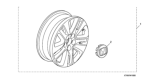 Diagram for 2017 Honda Odyssey Rims - 08W18-TK8-100