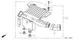 Diagram for 2004 Honda Civic Air Duct - 17229-PZA-000