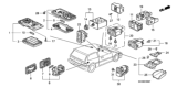 Diagram for Honda CRX Dimmer Switch - 35150-SH3-901