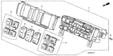 Diagram for Honda Pilot A/C Switch - 79600-SZA-A61ZA