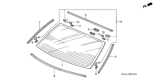 Diagram for 2004 Honda Civic Windshield - 73211-S5A-A02