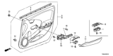 Diagram for Honda Fit Weather Strip - 72375-TF0-003