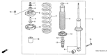 Diagram for 2001 Honda Accord Shock Absorber - 52610-S87-A01