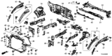 Diagram for 2020 Honda CR-V Hybrid Dash Panels - 61100-TPG-A00ZZ