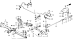 Diagram for 1988 Honda Prelude Control Arm - 52365-SF1-A01