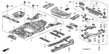 Diagram for Honda Odyssey Floor Pan - 04655-SHJ-A01ZZ