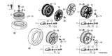 Diagram for 2014 Honda Civic Tire - 42751-HNK-551