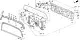 Diagram for 1993 Honda Del Sol Window Regulator - 85820-SR2-003