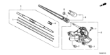 Diagram for Honda Odyssey Wiper Motor - 76700-THR-A02