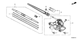Diagram for 2023 Honda Odyssey Wiper Motor - 76700-THR-A02