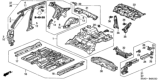 Diagram for 2002 Honda Civic Floor Pan - 65100-S5A-A02ZZ