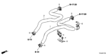 Diagram for Honda Accord Hybrid Cooling Hose - 79721-TVA-A00