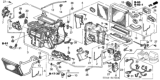Diagram for Honda Civic Blower Motor Resistor - 79330-SDA-A01